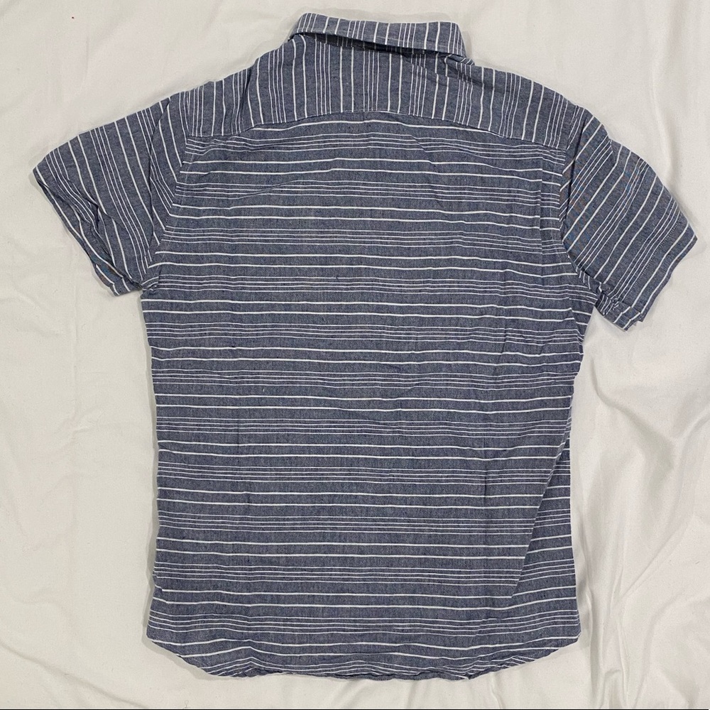 Banana Republic Striped Short Sleeve Button Up - Picture 2 of 3